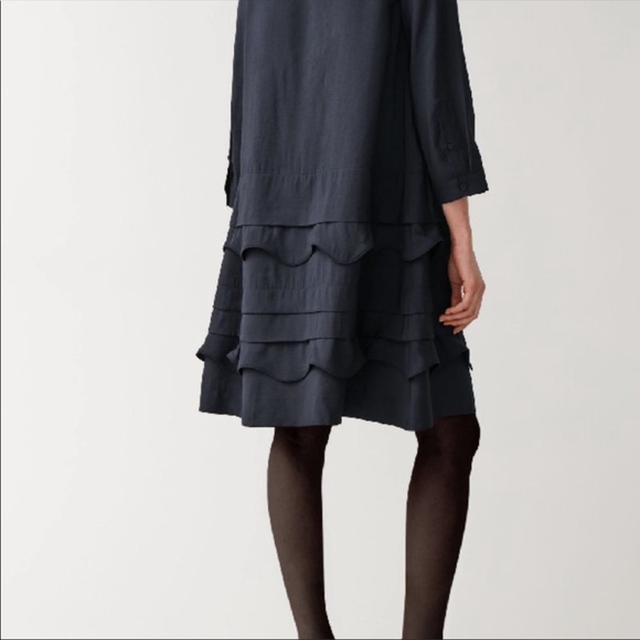 COS navy dress - size 6 - Picture 2 of 3